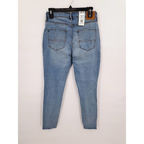 Nwt Denizen From Levi's High Rise Skinny Distressed Light Wash Jeans Size 8s - Picture 5 of 7